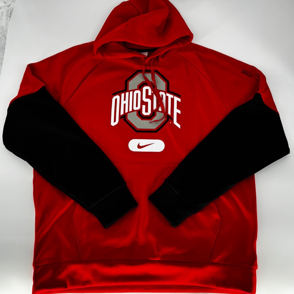 NIKE Ohio State Football Hoodie Therma-Fit Size Large 057